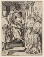 KG 00587
<br/>
Pilatus wast zijn handen in onschuld
<br/>
<em>Dürer, Albrecht (1471-1528) - copie naar</em>